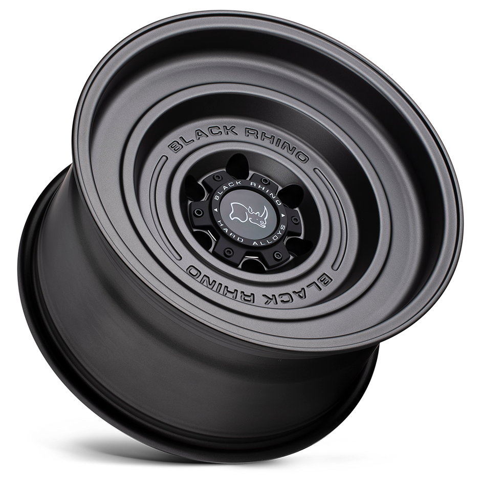 Black Rhino Hard Alloys Solid 17x9.5 Matte Gun Black -12mm ET 112.1mm CB 6x139.7