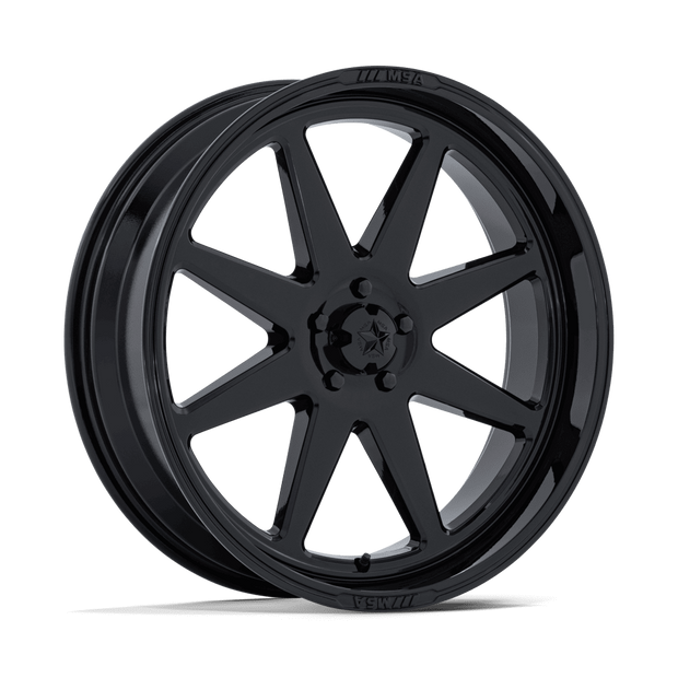 MSA Offroad Wheels M54 Spark UTV 22x7 Gloss Black 0mm ET 100.3mm CB 6x139.7