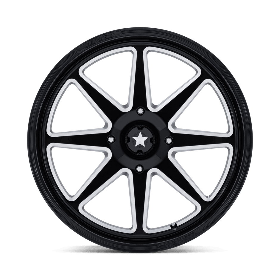 MSA Offroad Wheels M54 Spark UTV 14x7 Gloss Black Milled 10mm ET 115.1mm CB 4x156