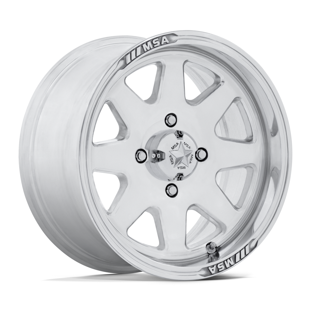 MSA Offroad Wheels M54 Spark UTV 15x7 Polished 10mm ET 72.56mm CB 5x114.3