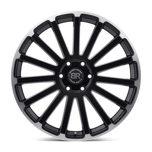 Black Rhino Hard Alloys Spear 20x9 Matte Black w/Matte Machined Lip Edge 15mm ET 112.1mm CB 6x139.7