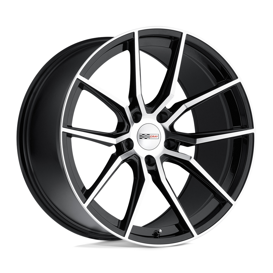Cray Wheels Spider 20x9 Gloss Black w/Mirror Cut Face 38mm ET 67.06mm CB 5x120