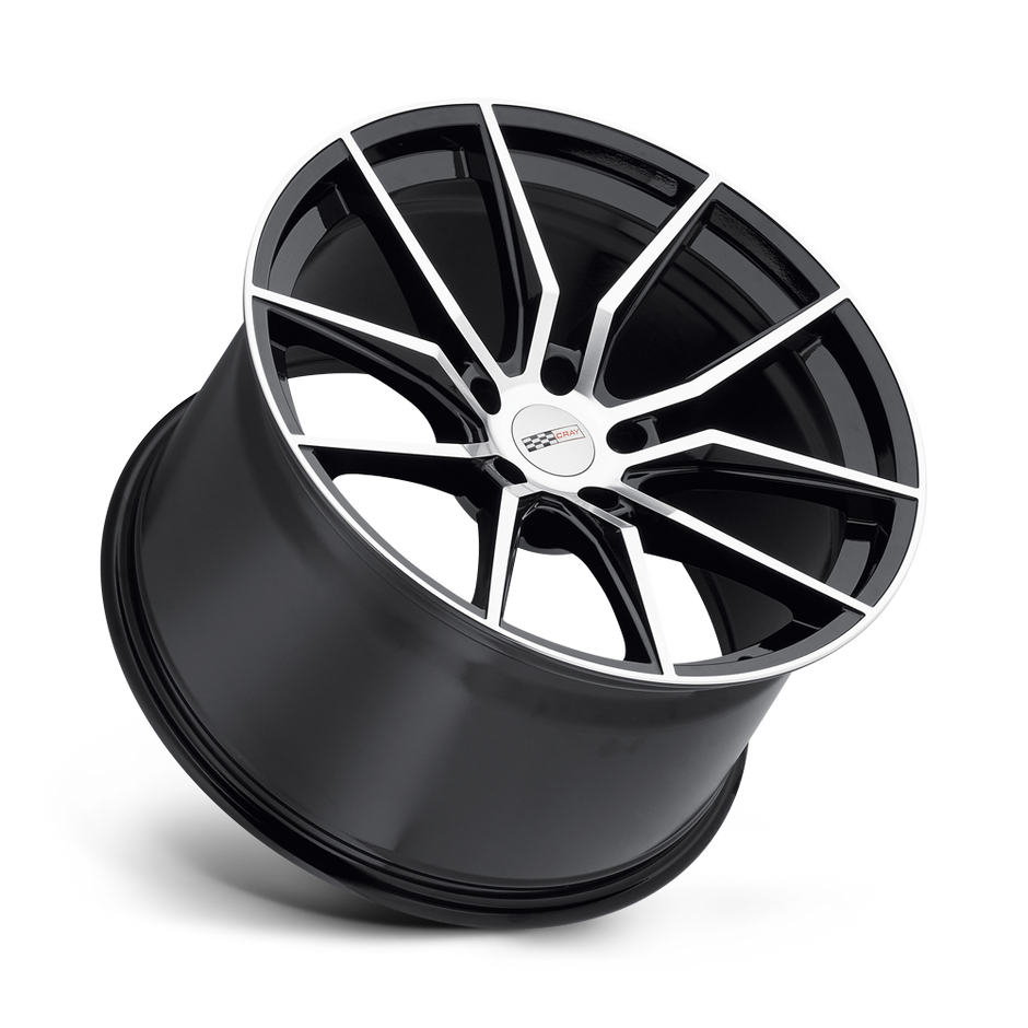 Cray Wheels Spider 20x9 Gloss Black w/Mirror Cut Face 38mm ET 67.06mm CB 5x120
