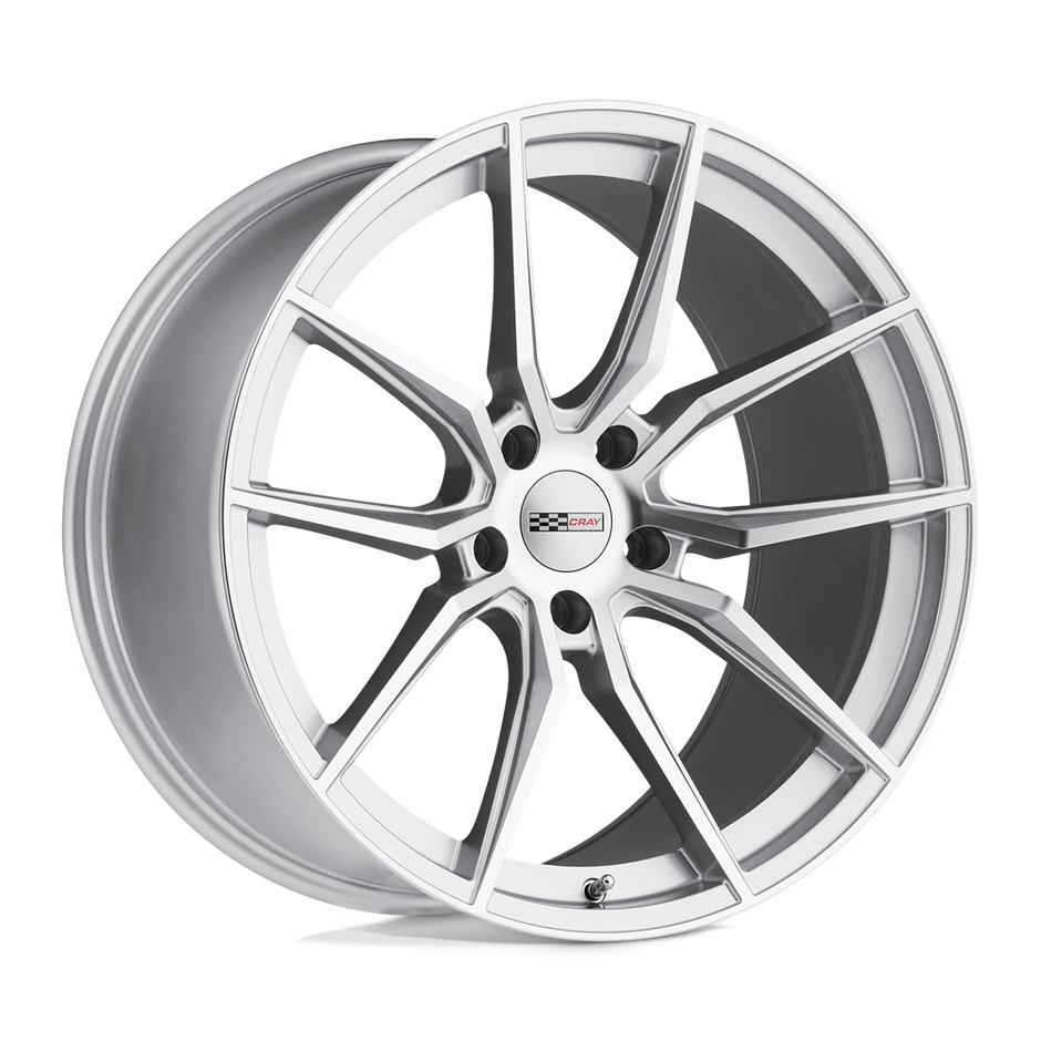 Cray Wheels Spider 20x10.5 Silver w/Mirror Cut Face 65mm ET 70.3mm CB 5x120.65