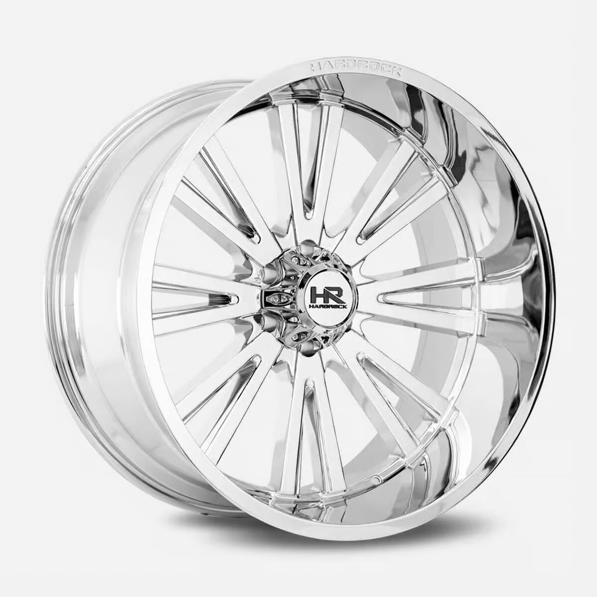Hardrock Offroad Spine Xposed 20x12 Chrome -44mm ET 124.3mm CB 8x180 wheel