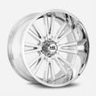 Hardrock Offroad Spine Xposed 22x12 Chrome -44mm ET 124.3mm CB 8x180 wheel