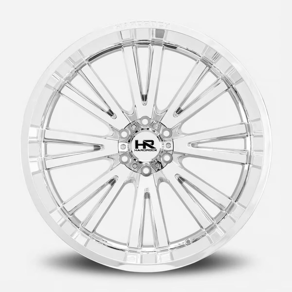 Hardrock Offroad Spine Xposed 24x12 Chrome -44mm ET 125.2mm CB 8x170 wheel