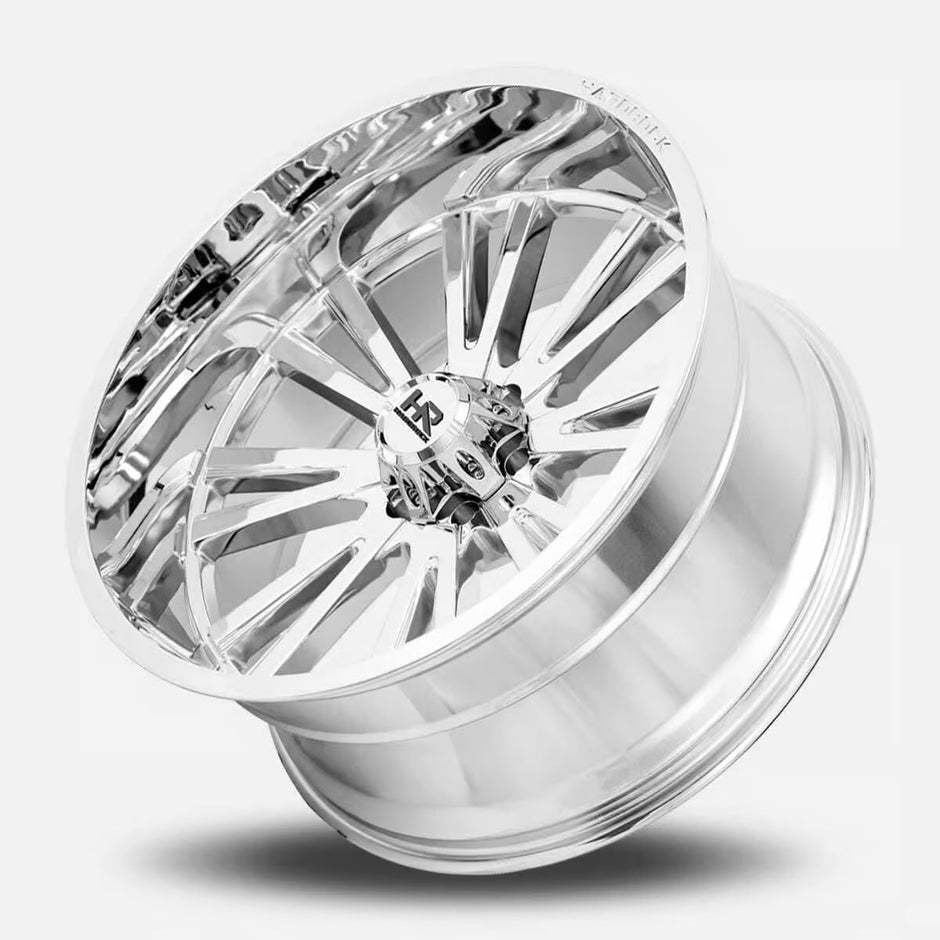 Hardrock Offroad Spine Xposed 22x12 Chrome -44mm ET 110.3mm CB 5x150 wheel