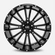 Hardrock Offroad Spine Xposed 24x12 Gloss Black Milled -44mm ET 110.3mm CB 5x150 wheel