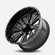 Hardrock Offroad Spine Xposed 20x12 Gloss Black Milled -44mm ET 87.1mm CB 6x135 wheel
