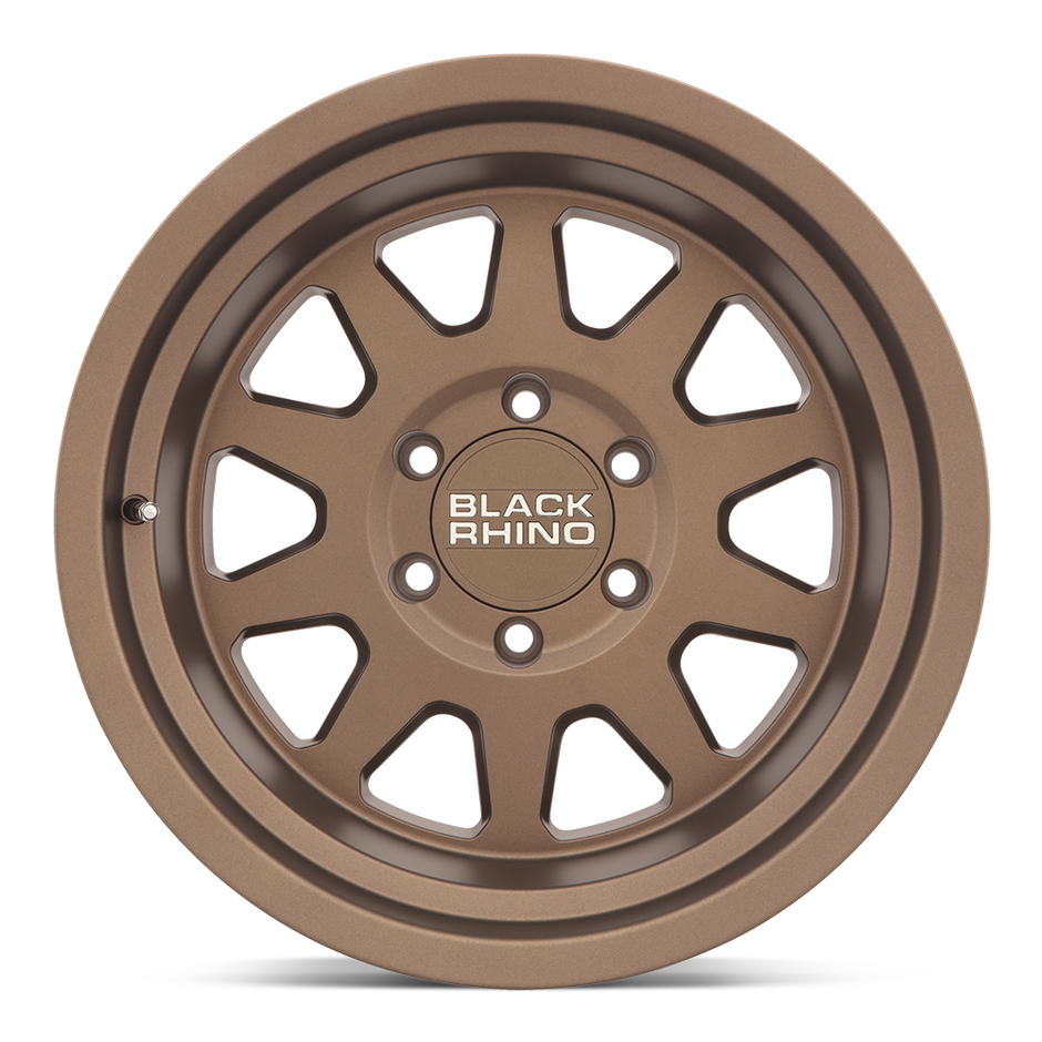 Black Rhino Hard Alloys Stadium 17x8.5 Matte Bronze 0mm ET 76.1mm CB 6x114.3