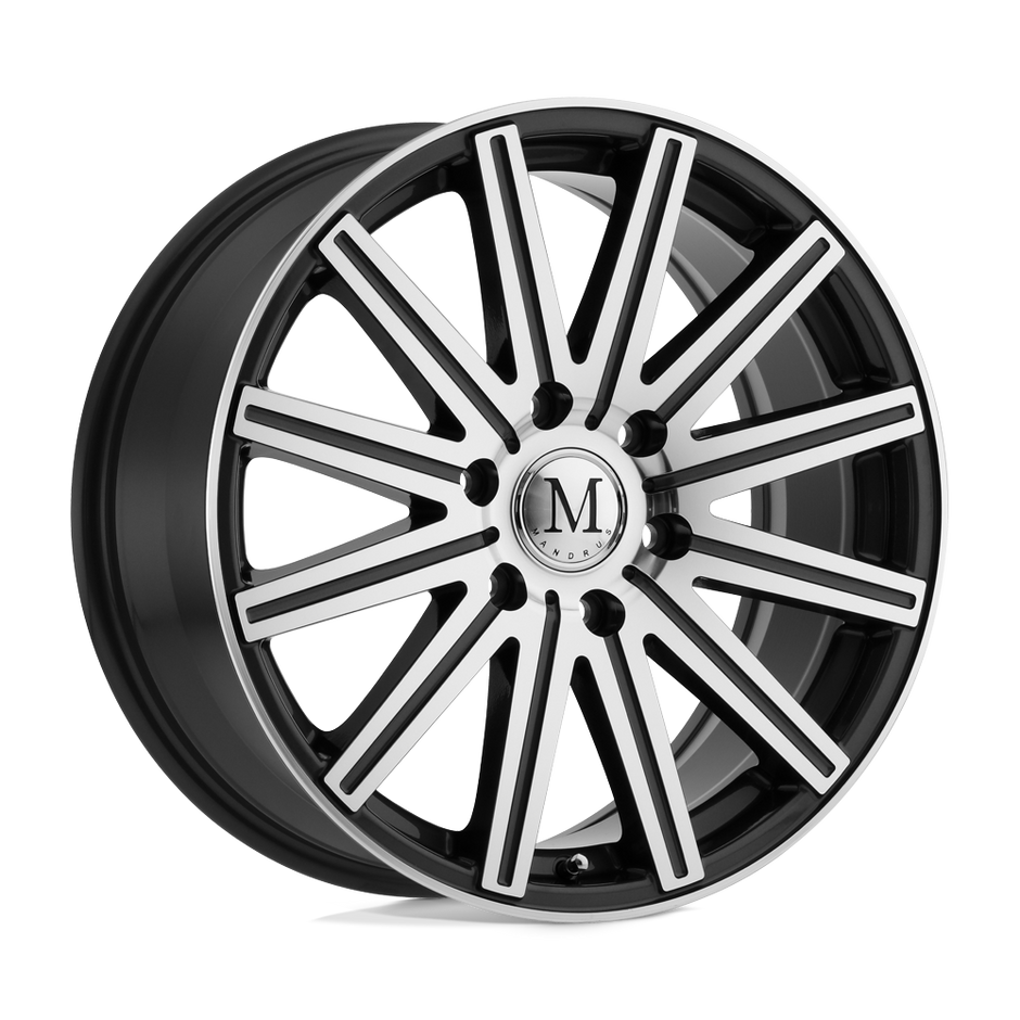 Mandrus Stark 17x7.5 Gunmetal w/Mirror Cut Face & Lip 52mm ET 84.1mm CB 6x130