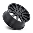 Mandrus Stark 18x8 Matte Black w/Machined Lip 52mm ET 84.1mm CB 6x130