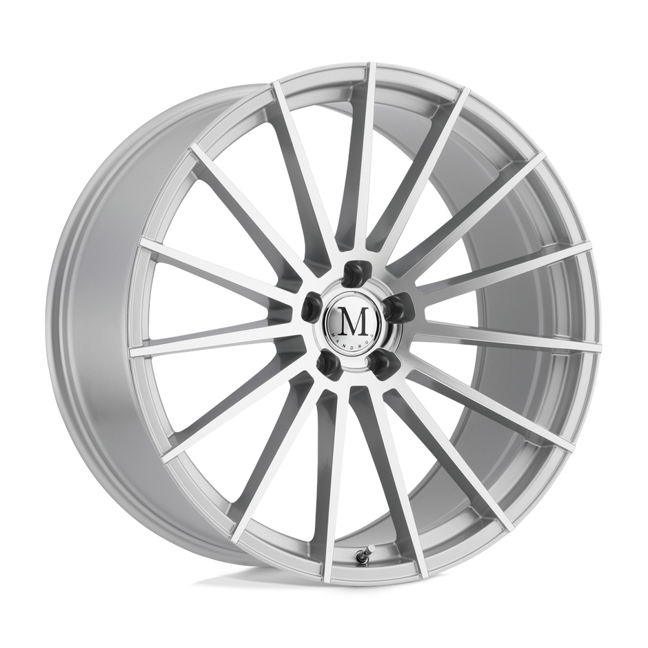 Mandrus Stirling 22x11.5 Silver w/Mirror Cut Face 32mm ET 66.56mm CB 5x112