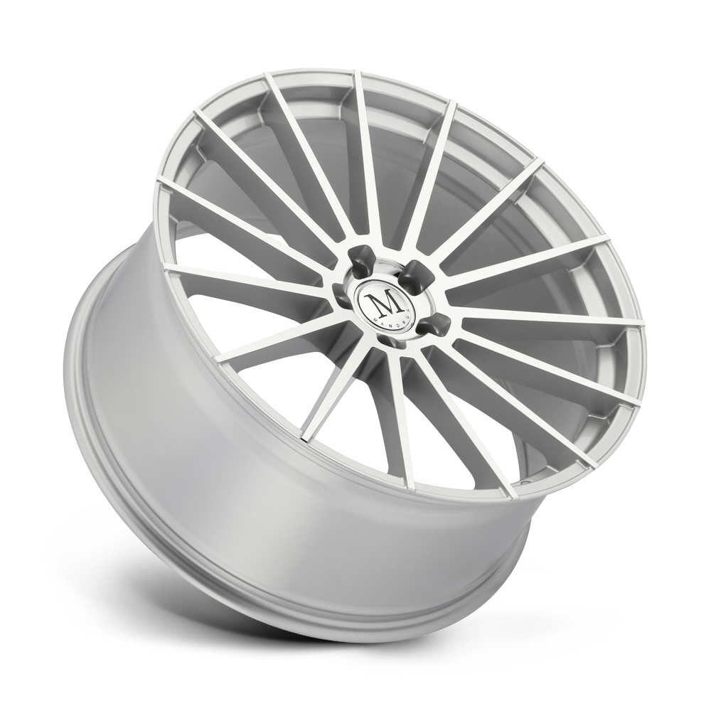 Mandrus Stirling 22x11.5 Silver w/Mirror Cut Face 32mm ET 66.56mm CB 5x112