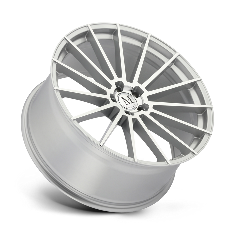 Mandrus Stirling 22x11.5 Silver w/Mirror Cut Face 32mm ET 66.56mm CB 5x112