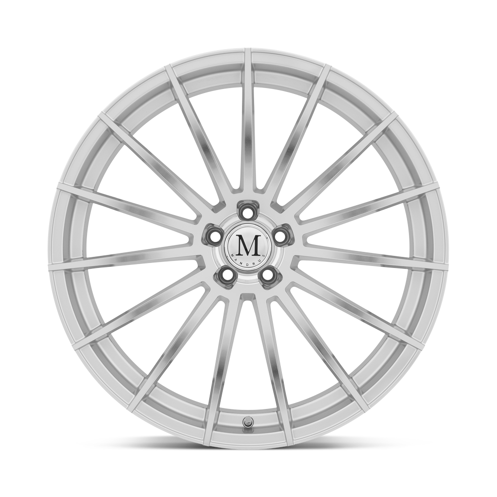 Mandrus Stirling 22x11.5 Silver w/Mirror Cut Face 32mm ET 66.56mm CB 5x112