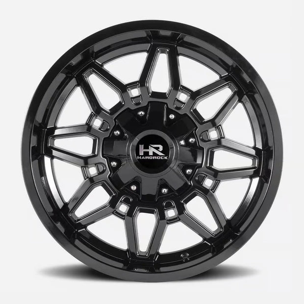 Hardrock Offroad Striker 22x10 Gloss Black -25mm ET 110.3mm CB 5x150/5x139.7 wheel