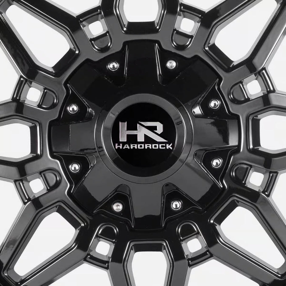 Hardrock Offroad Striker 22x10 Gloss Black -25mm ET 110.3mm CB 5x150/5x139.7 wheel
