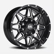 Hardrock Offroad Striker 20x12 Gloss Black Milled -51mm ET 87mm CB 5x127/5x139.7 wheel