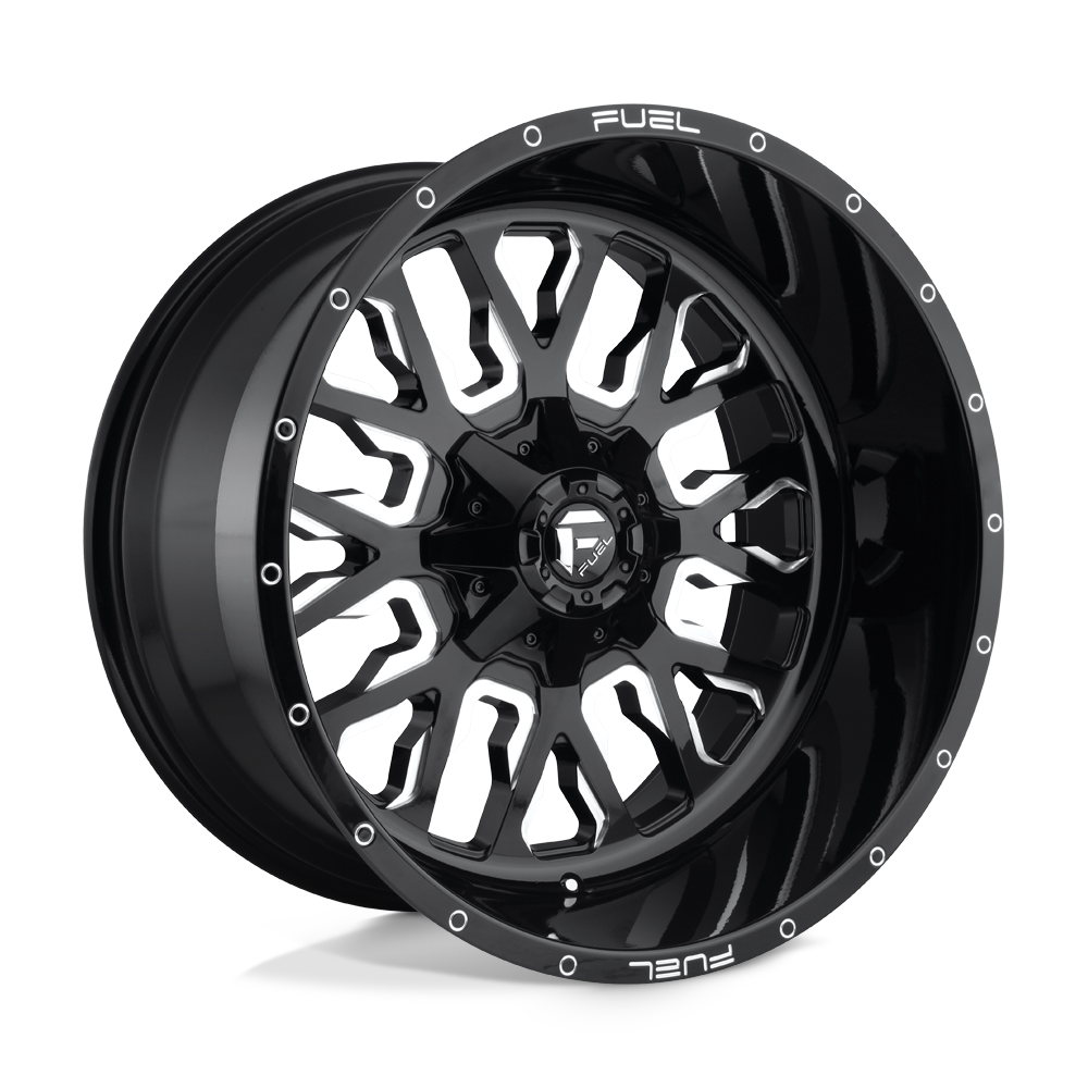 Fuel Wheels D611 Stroke 17x9 Gloss Black Milled -12mm ET 78.1mm CB 5x114.3/5x127