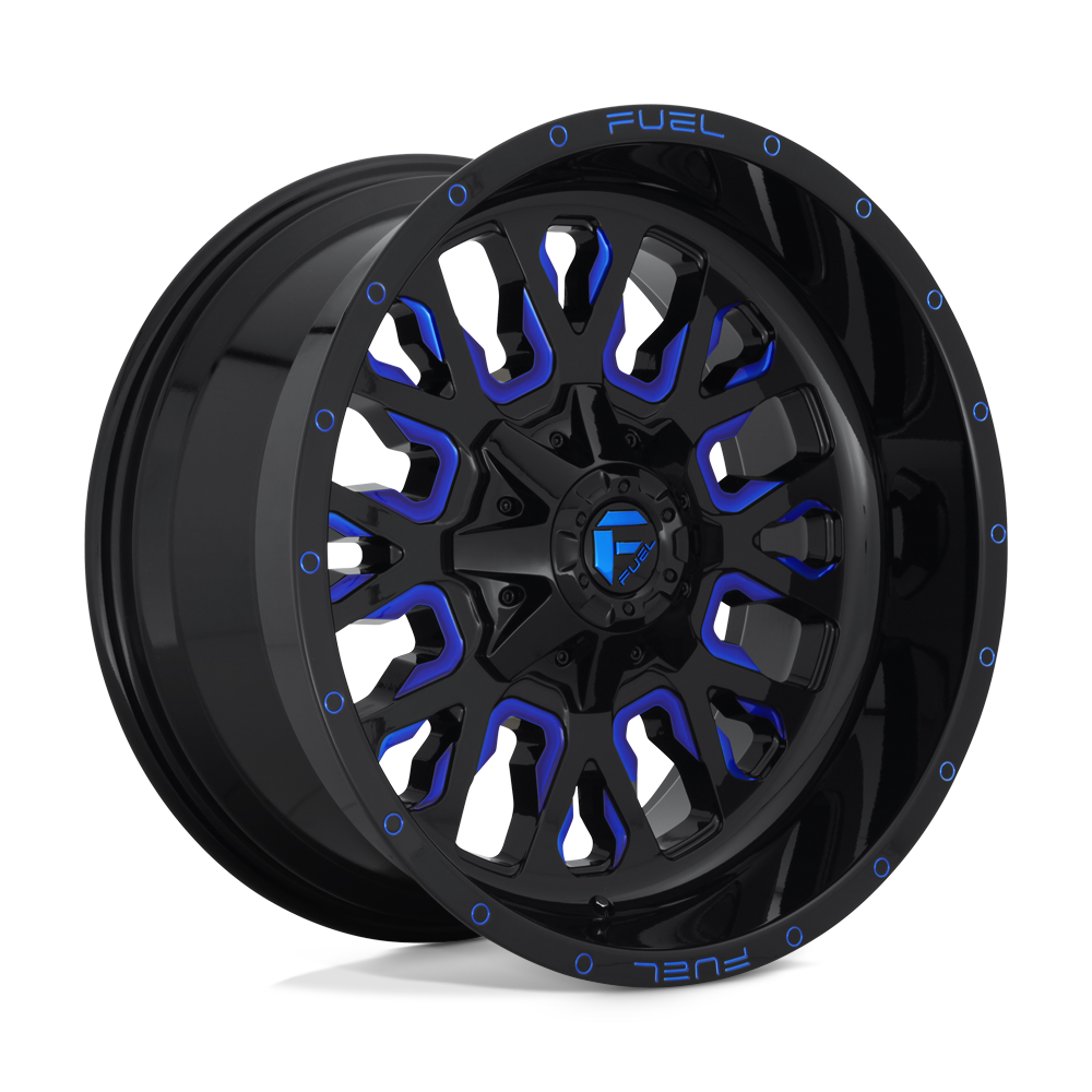 Fuel Wheels D645 Stroke 17x9 Gloss Black w/Blue Tinted Clear -12mm ET 78.1mm CB 5x114.3/5x127
