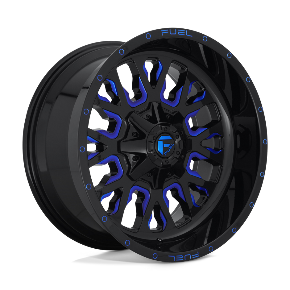 Fuel Wheels D645 Stroke 17x9 Gloss Black w/Blue Tinted Clear -12mm ET 78.1mm CB 5x114.3/5x127