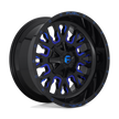 Fuel Wheels D645 Stroke 17x9 Gloss Black w/Blue Tinted Clear -12mm ET 78.1mm CB 5x114.3/5x127