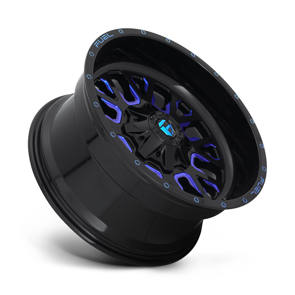 Fuel Wheels D645 Stroke 17x9 Gloss Black w/Blue Tinted Clear -12mm ET 78.1mm CB 5x114.3/5x127