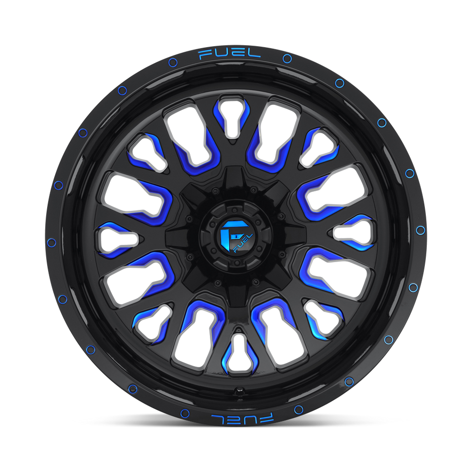 Fuel Wheels D645 Stroke 17x9 Gloss Black w/Blue Tinted Clear -12mm ET 78.1mm CB 5x114.3/5x127