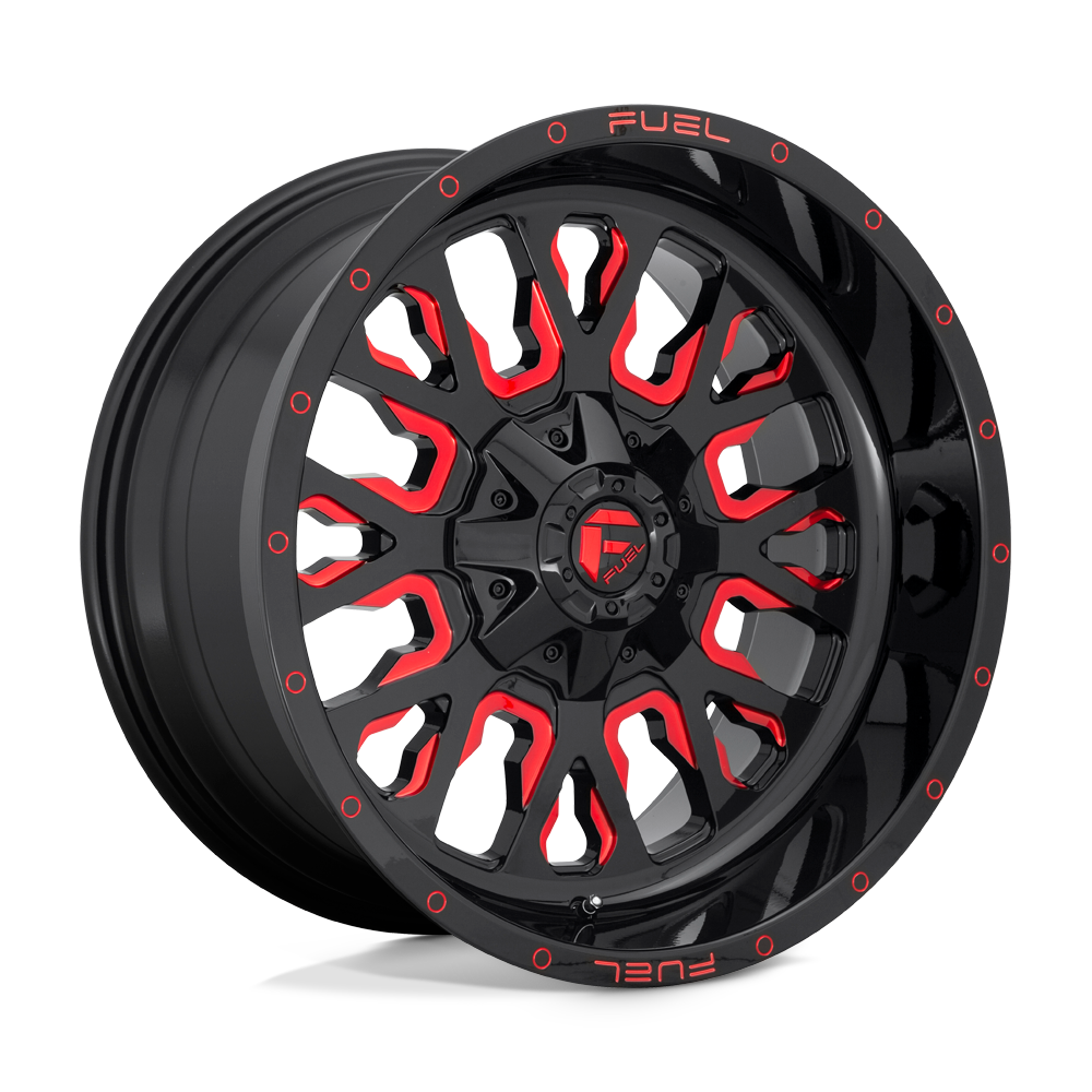 Fuel Wheels D612 Stroke 17x9 Gloss Black w/Red Tinted Clear -12mm ET 78.1mm CB 5x114.3/5x127