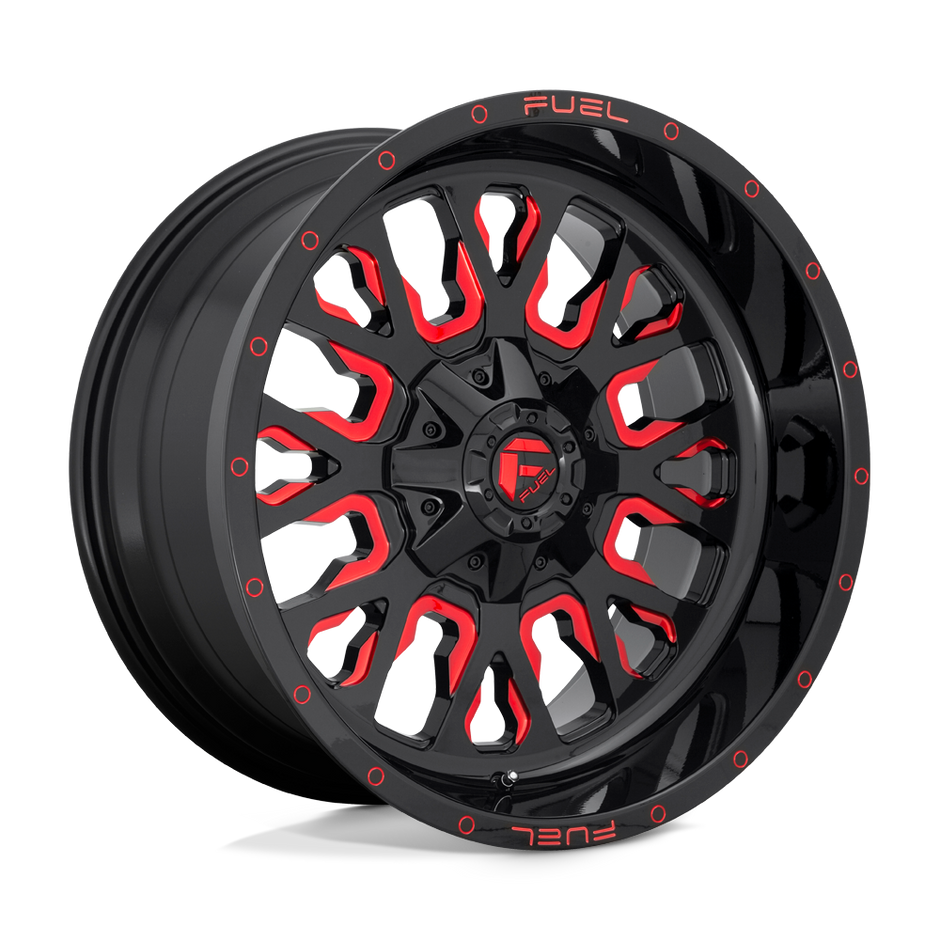 Fuel Wheels D612 Stroke 17x9 Gloss Black w/Red Tinted Clear -12mm ET 78.1mm CB 5x114.3/5x127