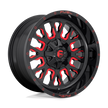 Fuel Wheels D612 Stroke 17x9 Gloss Black w/Red Tinted Clear -12mm ET 78.1mm CB 5x114.3/5x127