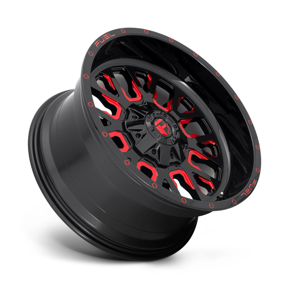 Fuel Wheels D612 Stroke 17x9 Gloss Black w/Red Tinted Clear -12mm ET 78.1mm CB 5x114.3/5x127