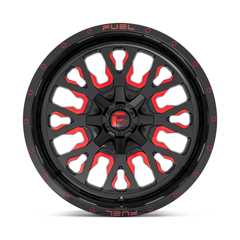 Fuel Wheels D612 Stroke 17x9 Gloss Black w/Red Tinted Clear -12mm ET 78.1mm CB 5x114.3/5x127