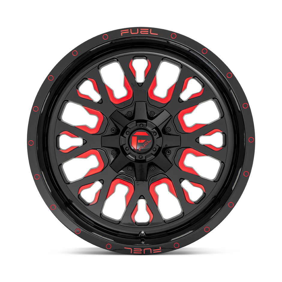 Fuel Wheels D612 Stroke 17x9 Gloss Black w/Red Tinted Clear -12mm ET 78.1mm CB 5x114.3/5x127