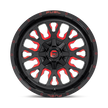Fuel Wheels D612 Stroke 17x9 Gloss Black w/Red Tinted Clear -12mm ET 78.1mm CB 5x114.3/5x127