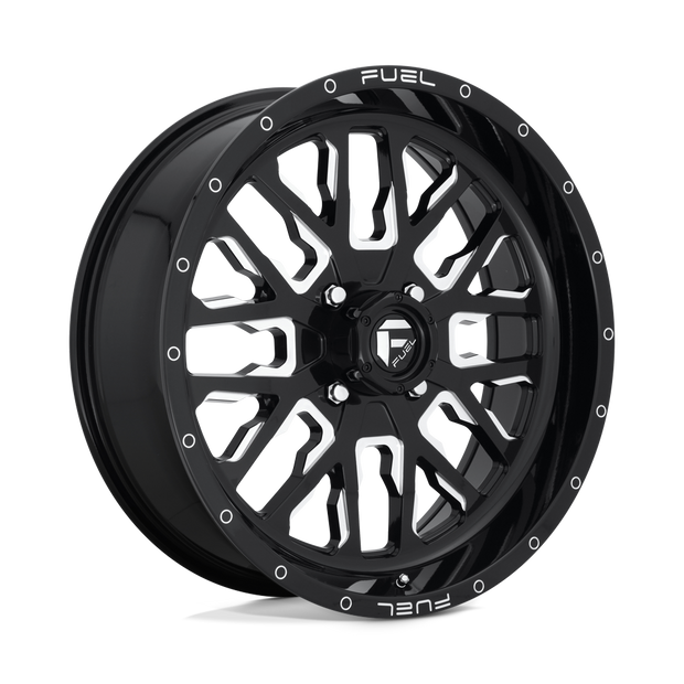 Fuel Wheels D611 Stroke UTV 18x7 Gloss Black Milled 13mm ET 132mm CB 4x156