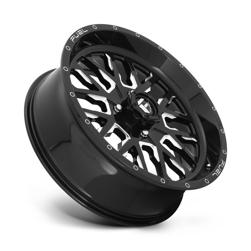 Fuel Wheels D611 Stroke UTV 18x7 Gloss Black Milled 13mm ET 132mm CB 4x156