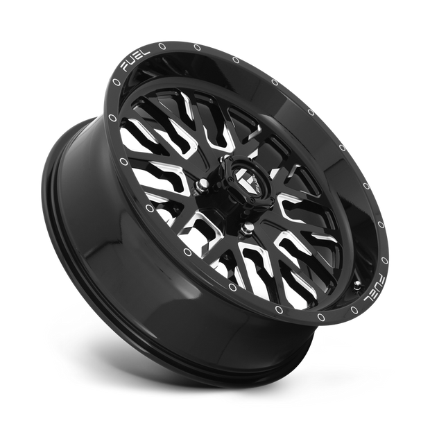 Fuel Wheels D611 Stroke UTV 18x7 Gloss Black Milled 13mm ET 132mm CB 4x156