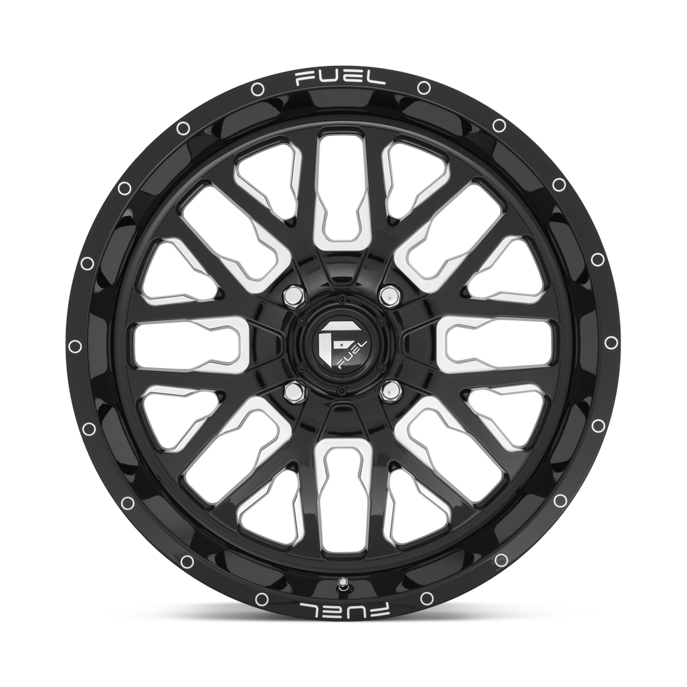 Fuel Wheels D611 Stroke UTV 18x7 Gloss Black Milled 13mm ET 132mm CB 4x156