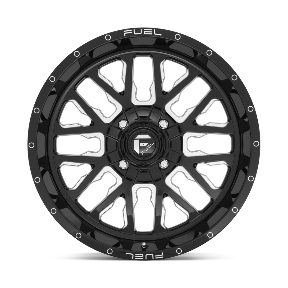 Fuel Wheels D611 Stroke UTV 18x7 Gloss Black Milled 13mm ET 132mm CB 4x156