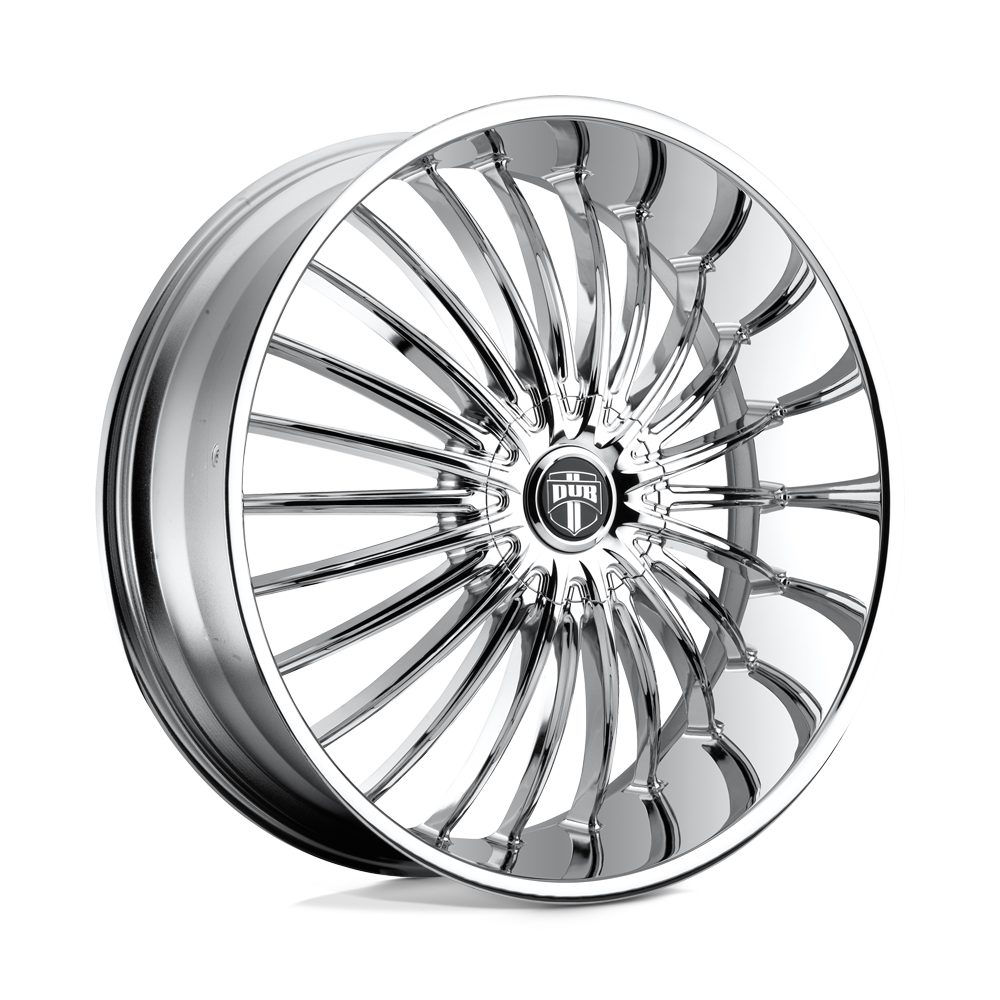 DUB Wheels R140 Suave 28x10 Chrome Plated 10mm ET 72.6mm CB Custom BP
