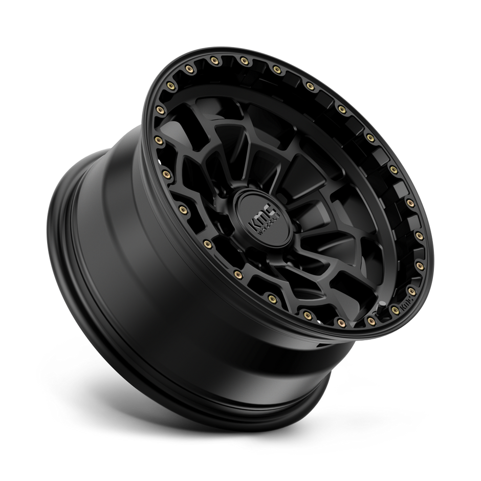 KMC Wheels KM718 Summit 16x8 Satin Black 0mm ET 106.1mm CB 6x139.7
