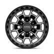KMC Wheels KM718 Summit 16x8 Satin Black w/Gray Tint 0mm ET 106.1mm CB 6x139.7