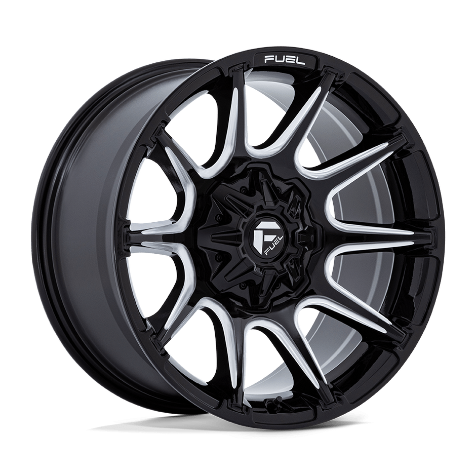 Fuel Wheels FC880 Super C 20x10 Gloss Black Milled -18mm ET 78.1mm CB Custom BP
