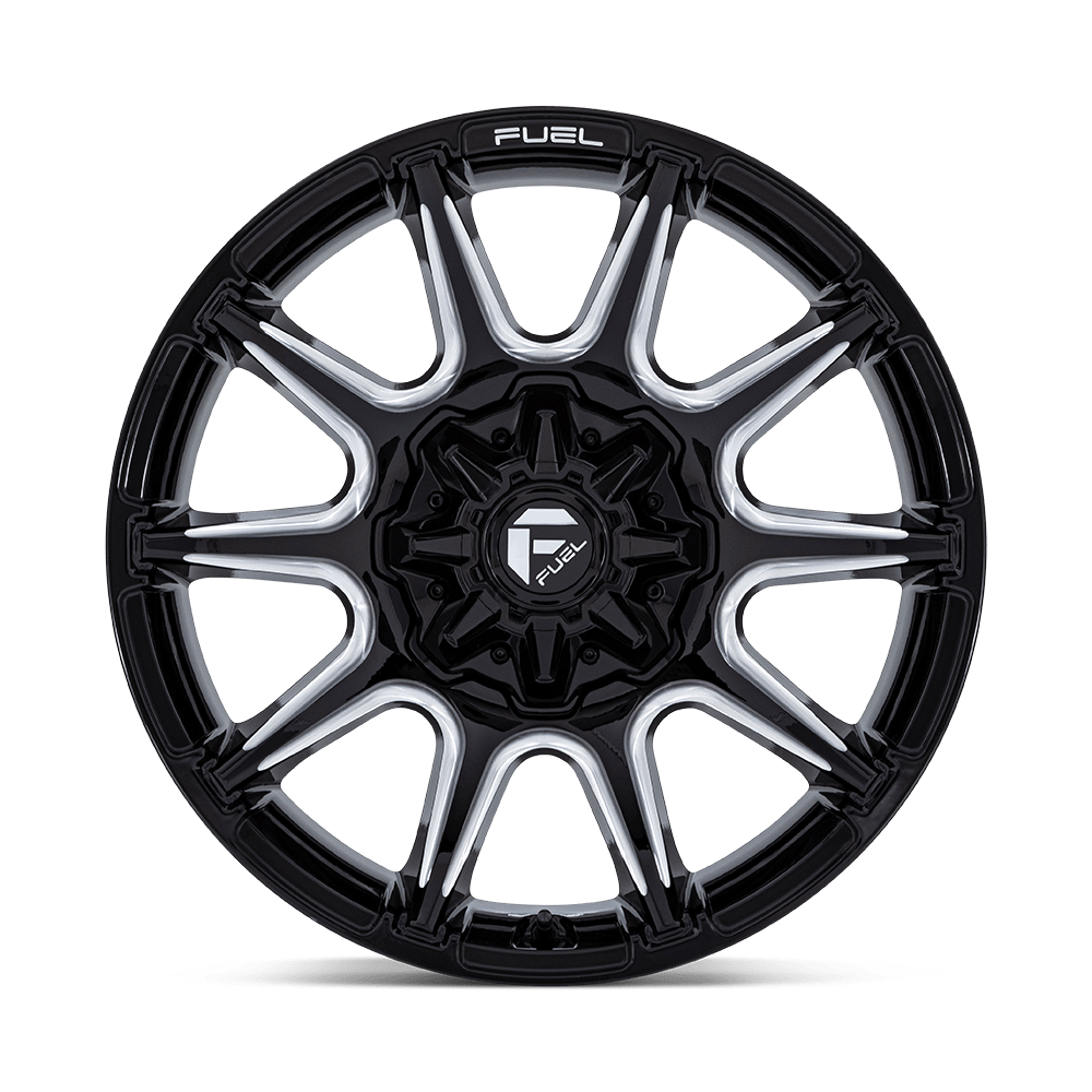 Fuel Wheels FC880 Super C 20x10 Gloss Black Milled -18mm ET 78.1mm CB Custom BP