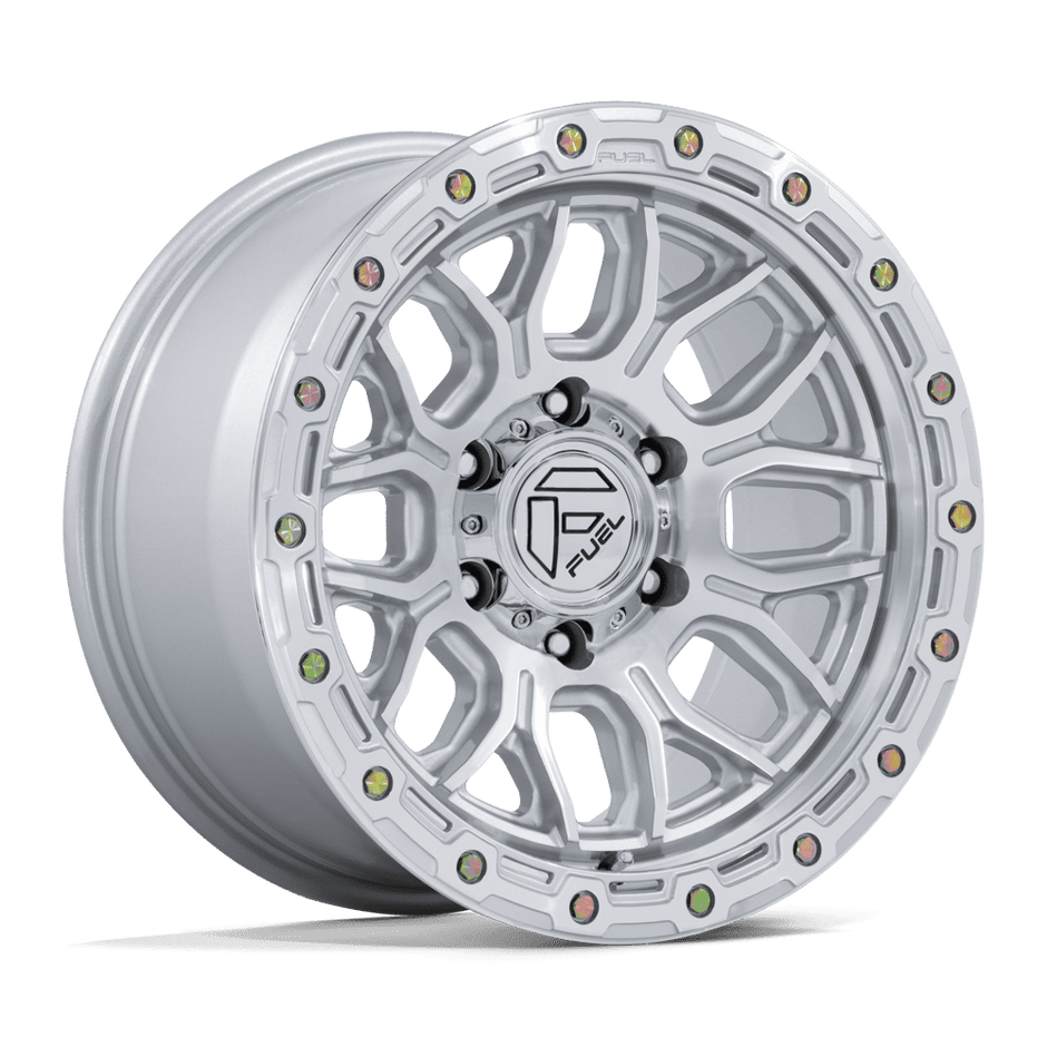 Fuel Wheels FC881 Surge 17x9 Gloss Silver w/Machined Face 1mm ET 71.5mm CB 5x127