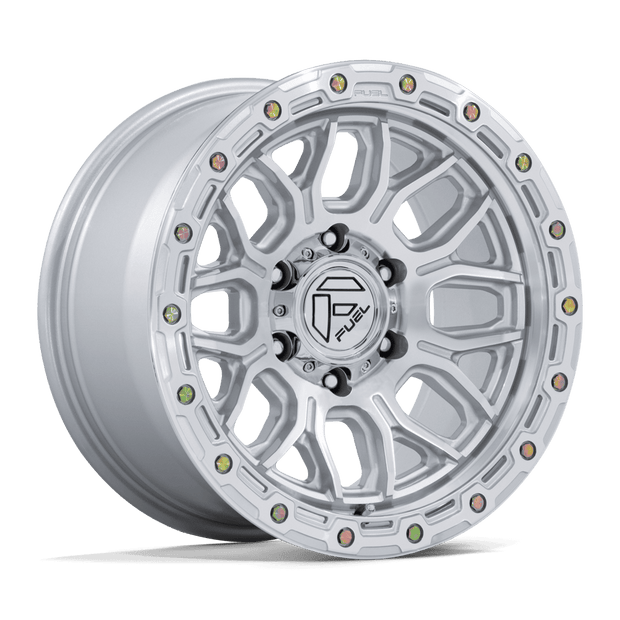 Fuel Wheels FC881 Surge 17x9 Gloss Silver w/Machined Face 1mm ET 71.5mm CB 5x127