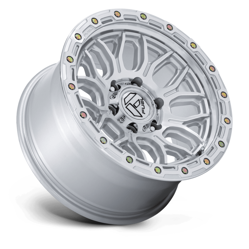 Fuel Wheels FC881 Surge 17x9 Gloss Silver w/Machined Face 1mm ET 71.5mm CB 5x127